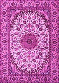 Medallion Pink Traditional Rug, tr2041pnk