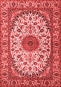 Medallion Red Traditional Rug, tr2041red