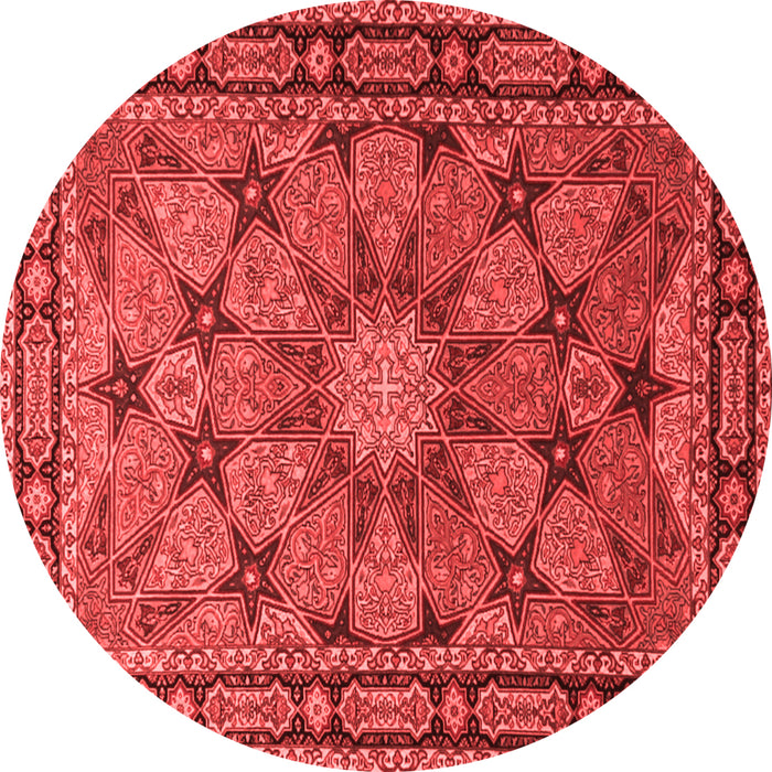 Machine Washable Persian Red Traditional Rug, wshtr2042red