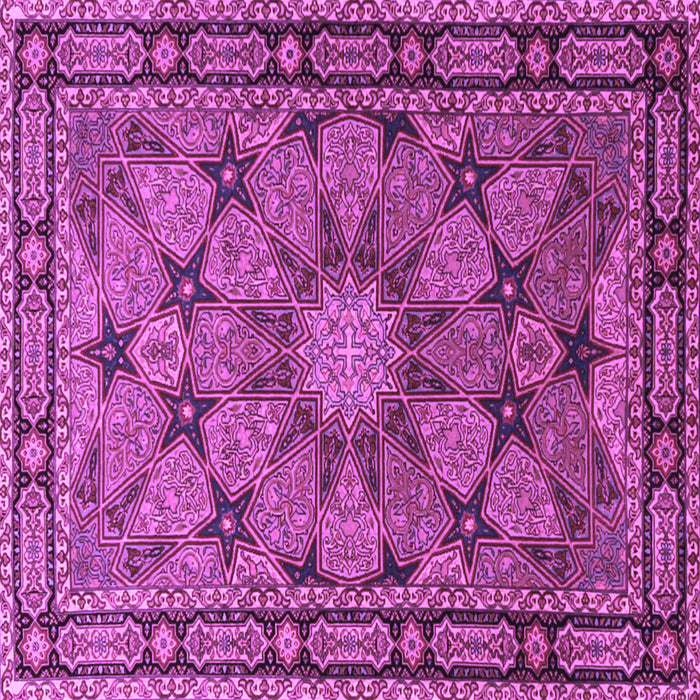 Square Persian Purple Traditional Rug, tr2042pur
