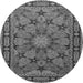 Square Persian Gray Traditional Rug, tr2042gry