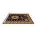 Sideview of Machine Washable Traditional Bakers Brown Rug, wshtr2043