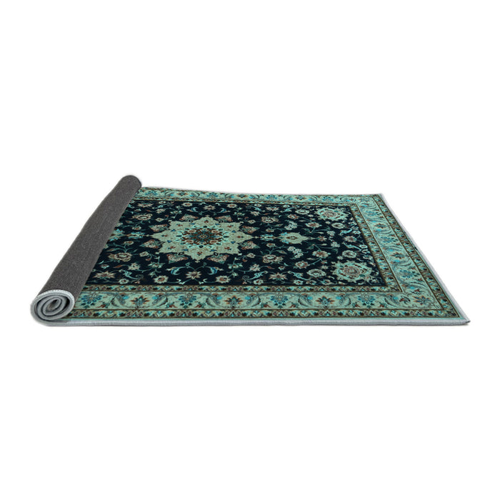 Sideview of Persian Light Blue Traditional Rug, tr2043lblu