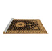 Sideview of Machine Washable Persian Brown Traditional Rug, wshtr2043brn