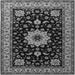 Serging Thickness of Persian Gray Traditional Rug, tr2043gry