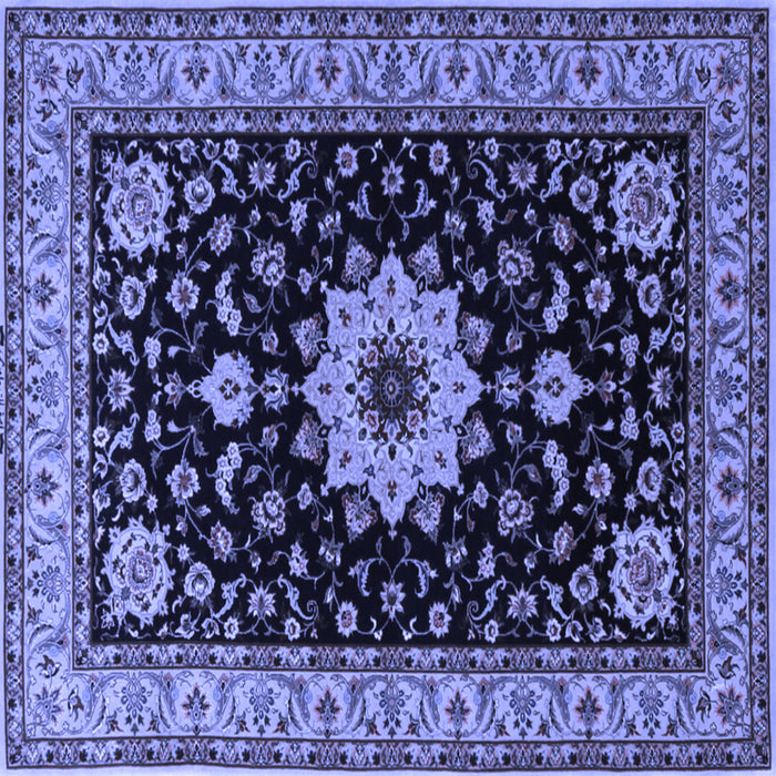 Square Persian Blue Traditional Rug, tr2043blu