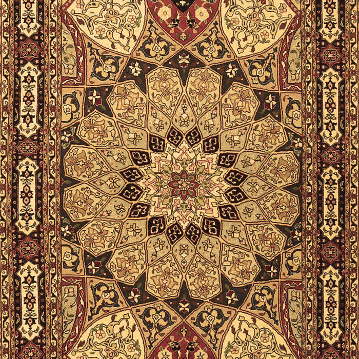 Machine Washable Persian Brown Traditional Rug, wshtr2044brn