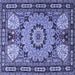 Square Persian Blue Traditional Rug, tr2044blu