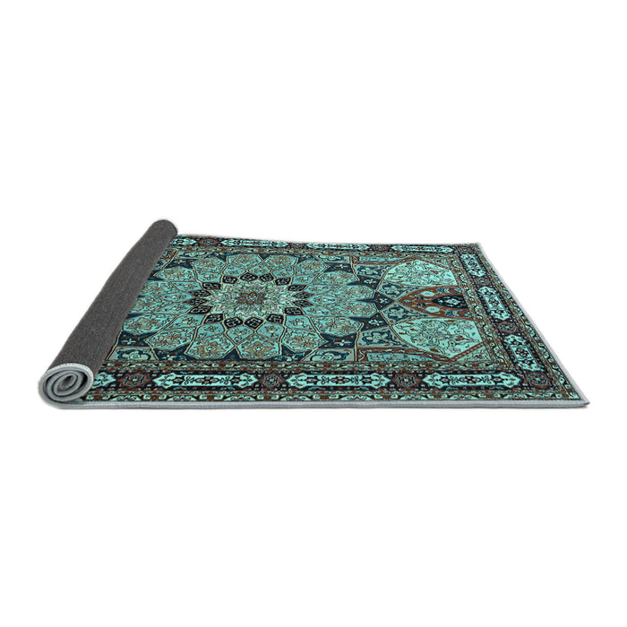 Sideview of Persian Light Blue Traditional Rug, tr2044lblu