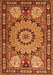 Persian Orange Traditional Rug, tr2044org