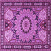 Square Persian Purple Traditional Rug, tr2044pur