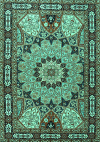 Persian Turquoise Traditional Rug, tr2044turq