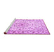 Sideview of Machine Washable Persian Purple Traditional Area Rugs, wshtr2045pur