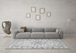 Machine Washable Persian Gray Traditional Rug in a Living Room,, wshtr2045gry