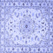 Square Persian Blue Traditional Rug, tr2045blu