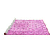 Sideview of Machine Washable Persian Pink Traditional Rug, wshtr2045pnk