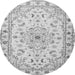 Machine Washable Persian Gray Traditional Rug, wshtr2045gry