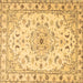 Square Persian Brown Traditional Rug, tr2045brn