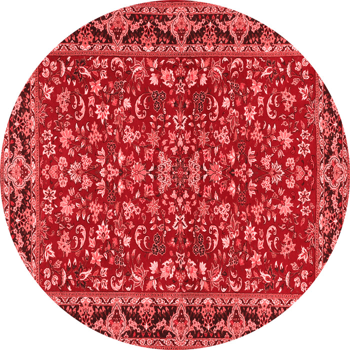 Machine Washable Persian Red Traditional Rug, wshtr2046red