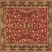 Square Persian Brown Traditional Rug, tr2046brn