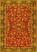 Machine Washable Persian Yellow Traditional Rug, wshtr2046yw