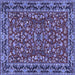 Square Persian Blue Traditional Rug, tr2046blu