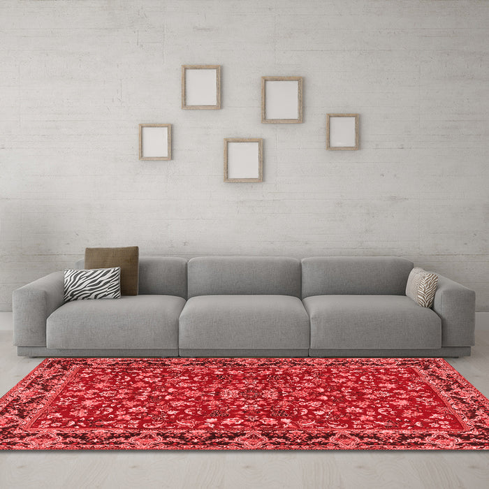 Traditional Red Washable Rugs