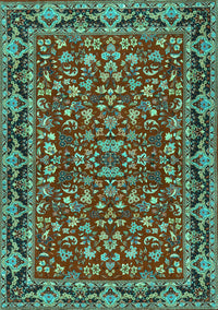 Persian Turquoise Traditional Rug, tr2046turq