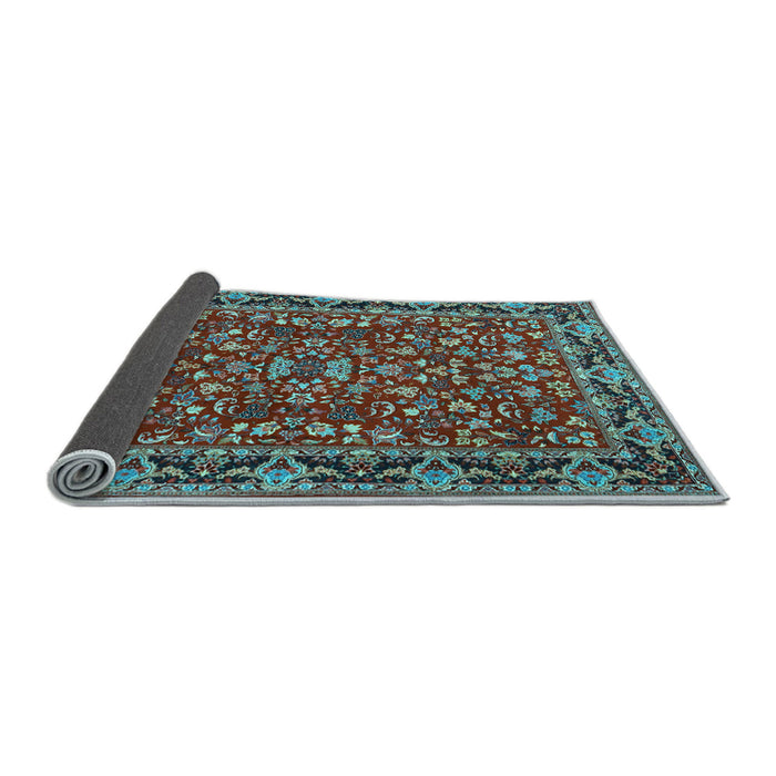 Sideview of Persian Light Blue Traditional Rug, tr2046lblu