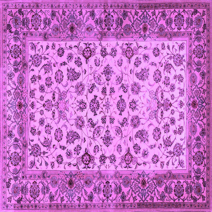 Square Persian Purple Traditional Rug, tr2047pur