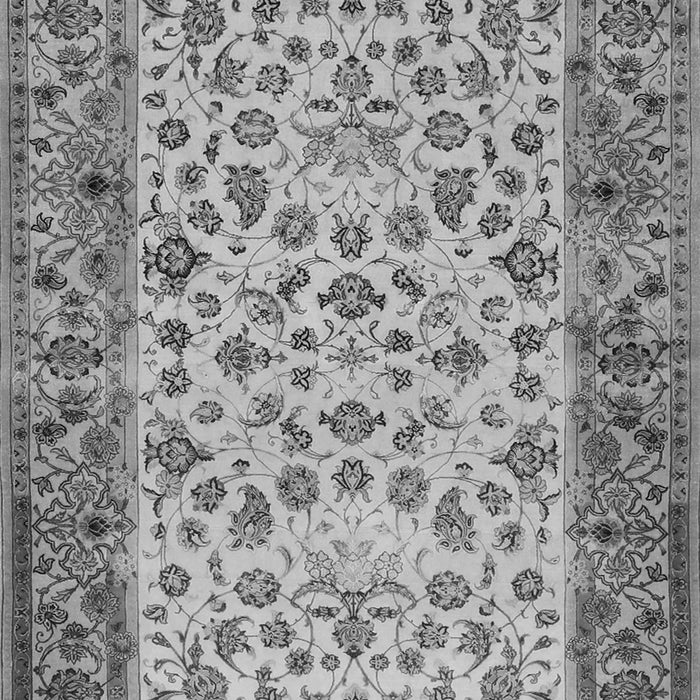 Serging Thickness of Machine Washable Persian Gray Traditional Rug, wshtr2047gry