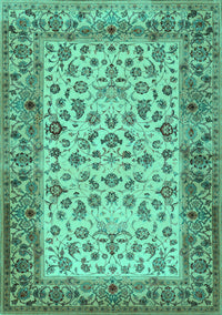 Persian Turquoise Traditional Rug, tr2047turq