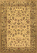 Machine Washable Persian Brown Traditional Rug, wshtr2047brn