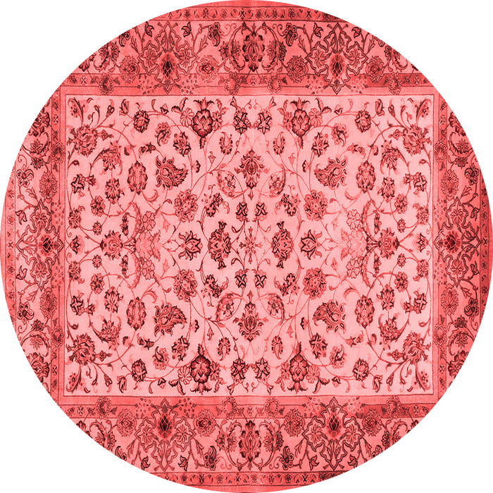 Machine Washable Persian Red Traditional Rug, wshtr2047red