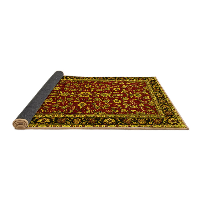 Sideview of Persian Yellow Traditional Rug, tr2048yw