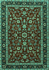 Persian Turquoise Traditional Rug, tr2048turq
