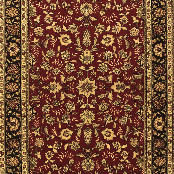 Machine Washable Persian Brown Traditional Rug, wshtr2048brn
