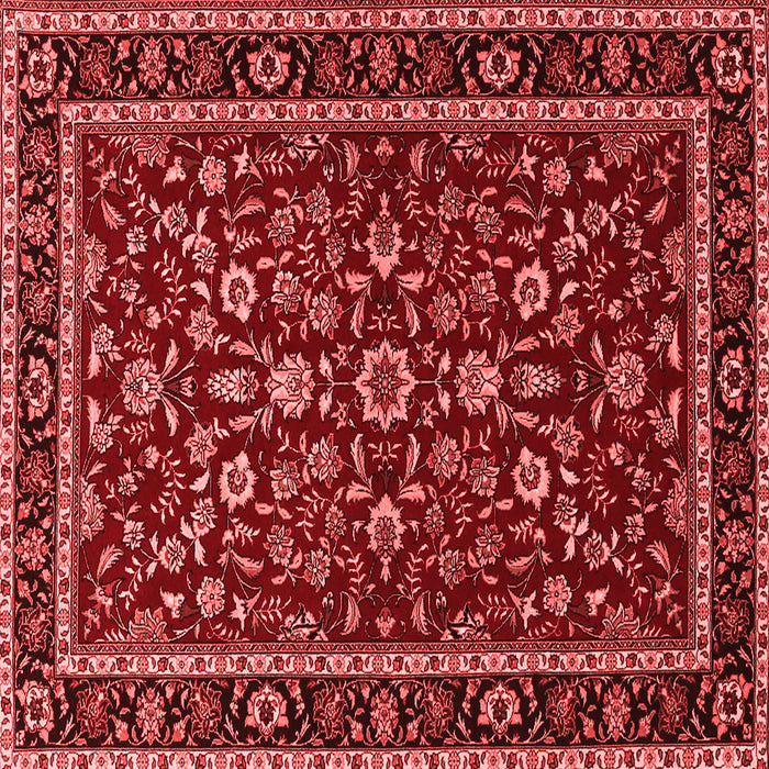 Machine Washable Persian Red Traditional Rug, wshtr2048red