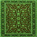 Serging Thickness of Persian Green Traditional Rug, tr2048grn