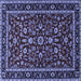 Square Persian Blue Traditional Rug, tr2048blu