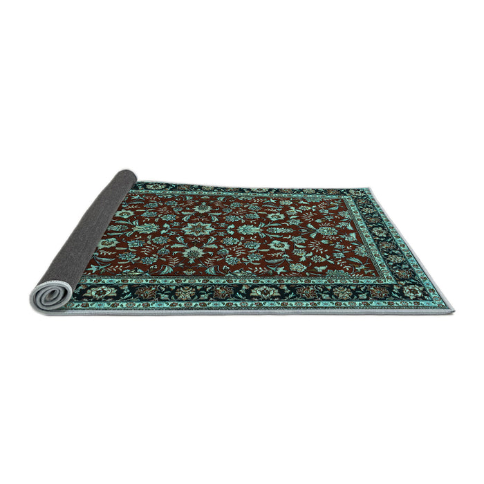 Sideview of Persian Light Blue Traditional Rug, tr2048lblu