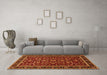 Machine Washable Persian Orange Traditional Area Rugs in a Living Room, wshtr2048org