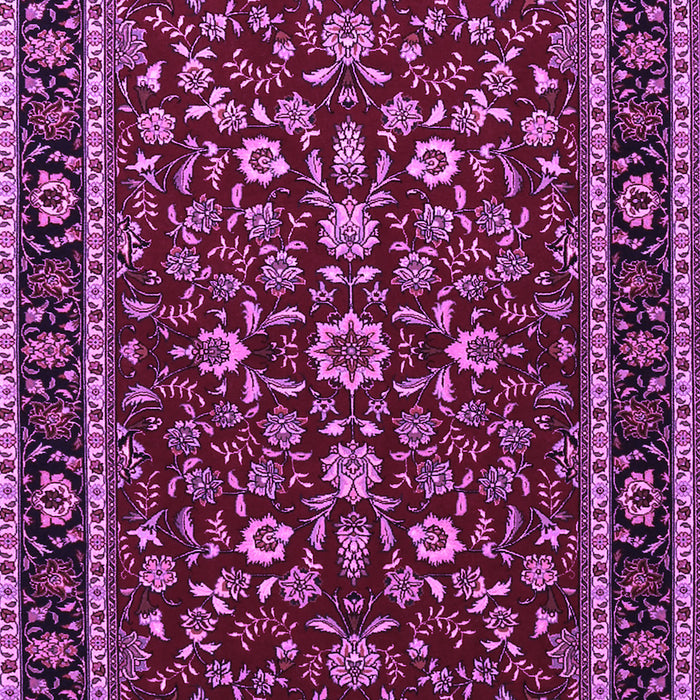 Machine Washable Persian Purple Traditional Area Rugs, wshtr2048pur