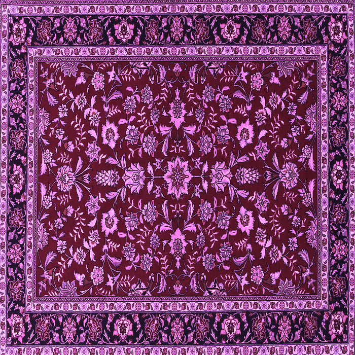 Square Persian Purple Traditional Rug, tr2048pur