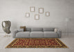 Machine Washable Persian Brown Traditional Rug in a Living Room,, wshtr2048brn