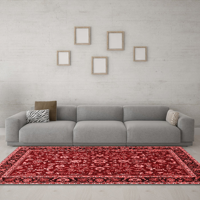 Traditional Red Washable Rugs