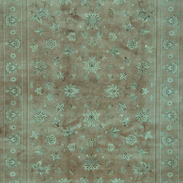 Machine Washable Persian Light Blue Traditional Rug, wshtr2049lblu