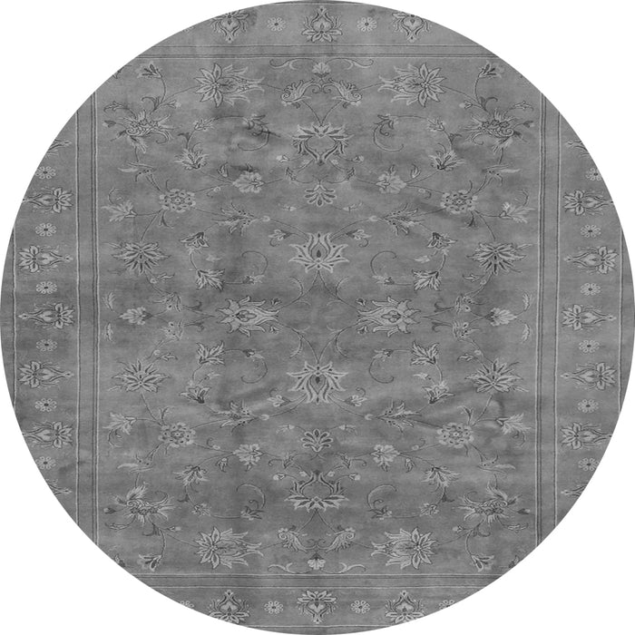 Machine Washable Persian Gray Traditional Rug, wshtr2049gry