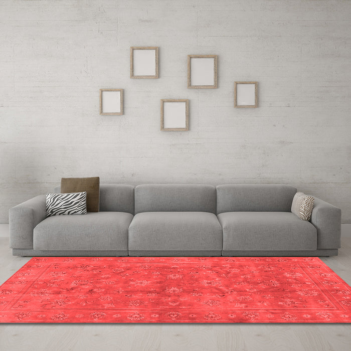 Traditional Red Washable Rugs