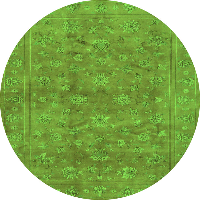 Machine Washable Persian Green Traditional Area Rugs, wshtr2049grn